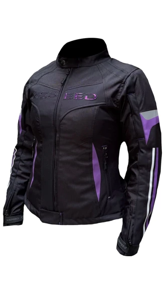 Xspeed Hera 4 Mevsimlik Korumalı Kadın Motosiklet Montu Yeni Sezon Mor - 2