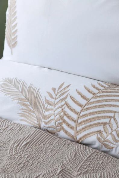 ÇİFT KİŞİLİK TIMELESS PRIME SET FOGLIA BEIGE - YATAK ORTUSU - 3