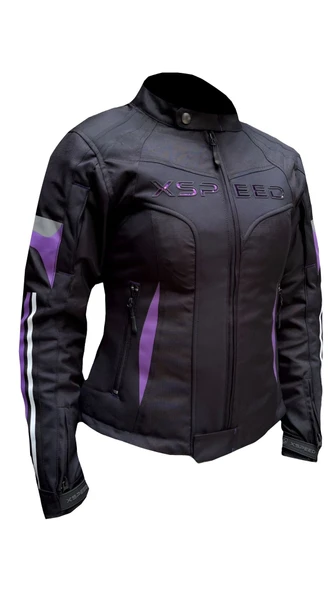 Xspeed Hera 4 Mevsimlik Korumalı Kadın Motosiklet Montu Yeni Sezon Mor