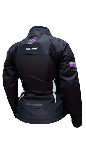 Xspeed Hera 4 Mevsimlik Korumalı Kadın Motosiklet Montu Yeni Sezon Mor - 3