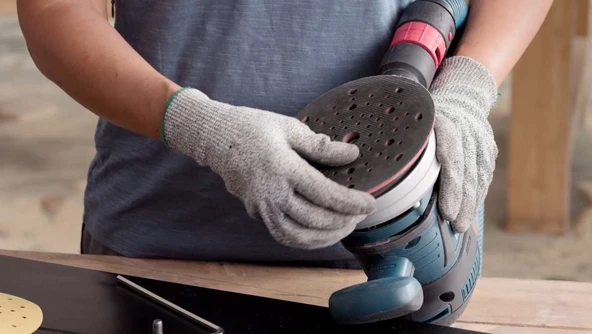 BOSCH EXPERT GEX 34-125 İçin Yedek Zımpara Taban 125 mm Orta Sert - 7