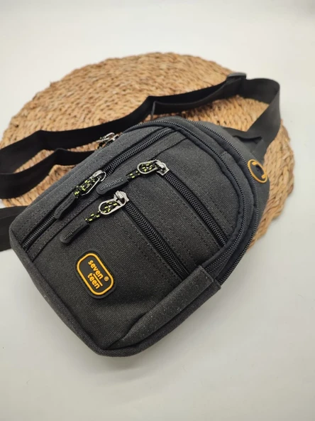 Küçük Boy Kanvas Kumaş Göğüs Çantası