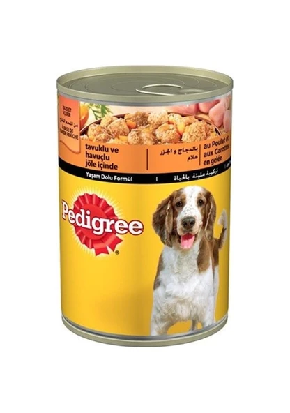 Pedigree Tavuklu ve Havuçlu Konserve Yetişkin Köpek Maması 6 x 400 G