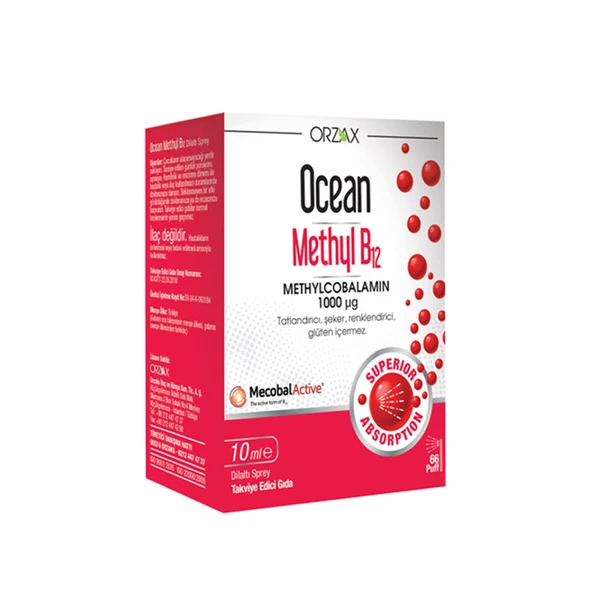 Ocean Methyl B12 1000 Mcg Sprey 10 ml ürün görseli