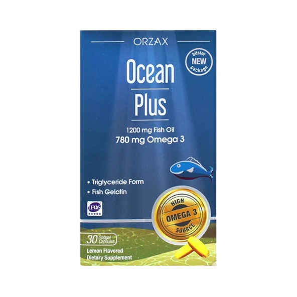 Ocean Plus 1200 mg Balık Yağı 30 Kapsül ürün görseli