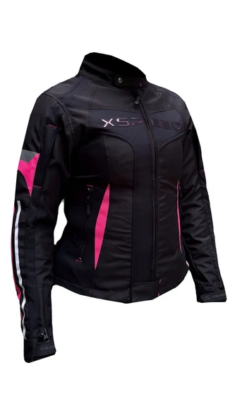 Xspeed Hera 4 Mevsimlik Korumalı Kadın Motosiklet Montu Yeni Sezon Pembe