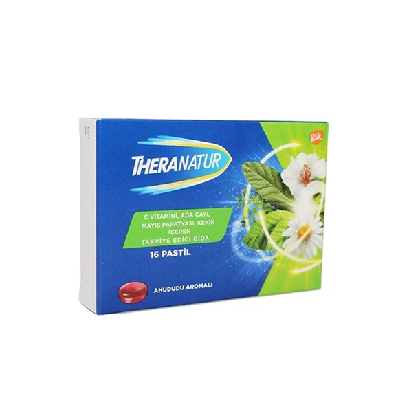 Theranatur Ahududu Aromalı 16lı Pastil