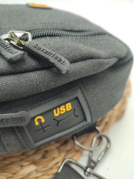 Kanvas Kumaş Orta Boy Omuz Çantası El Tutma Saplı - 3