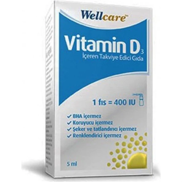 Wellcare Vitamin D3 400 Iu Sprey 5 ml