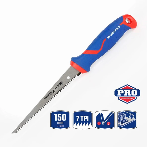 WORKPRO WP215016 150mm Hızlı Kesim Profesyonel Alçıpan Testeresi ürün görseli