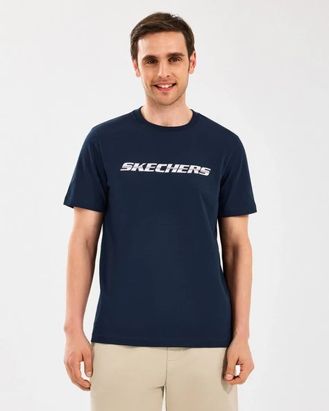 Skechers S2510169-410 M Lightweight Graphic Tee Erkek Spor Tişört