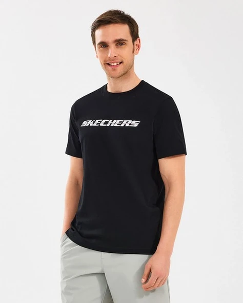 Skechers S2510169-001 M Lightweight Graphic Tee Erkek Spor Tişört - Resim 2