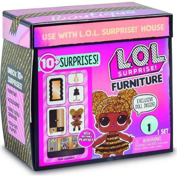 LOL Bebek ve Mobilya Oyun Seti Boutique - 1