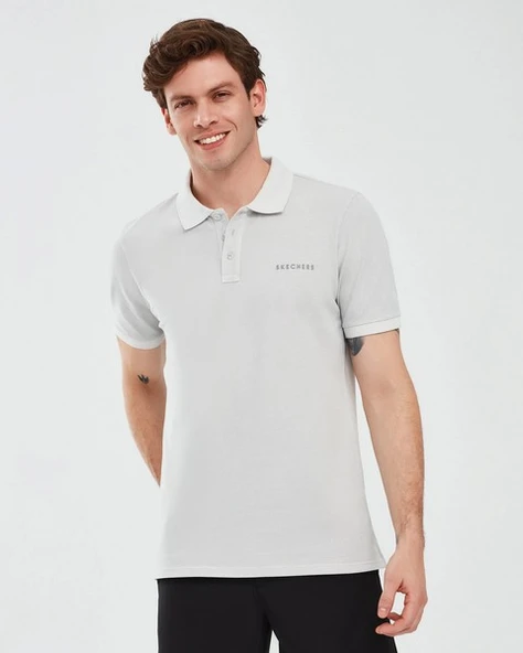 Skechers S241165-035 Organic Coll. M Sleeve Erkek Polo Tişört