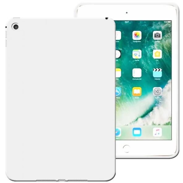 Apple iPad Mini / Mini 2 / Mini 3 Uyumlu Rubber Yıkanabilir Silikon Kılıf - Resim 2