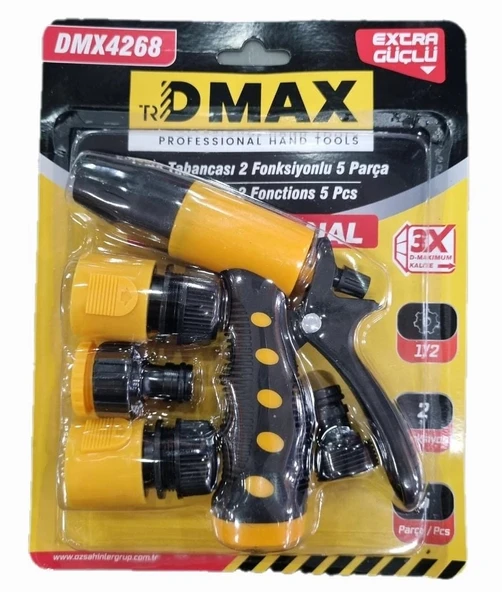 Dmax Sulama tabanca Seti 2 Fonksiyonlu 5 Parça