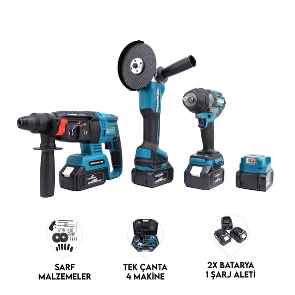 ÜÇLÜ SET MK800 2B1Ş (Ş.SPRAL+S.SIKMA+Ş.HİLTİ)