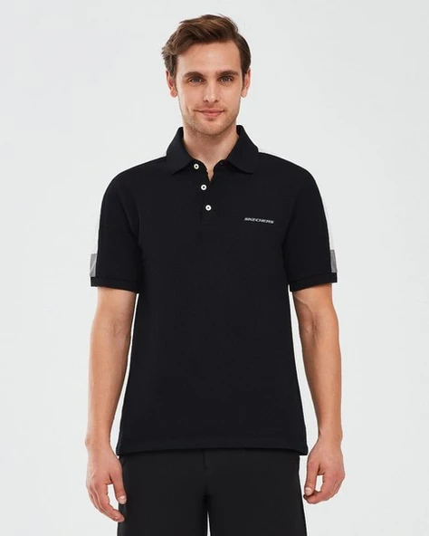 Skechers S221047-001 Shirt M Sleeve Erkek Polo Tişört