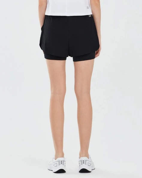 Skechers S241144-001 Performance Coll. W 4 Inch 2 In 1 Kadın Spor Şort - 5