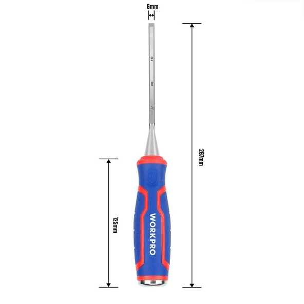 WORKPRO WP243004 6MM Profesyonel İskarpela - Resim 5