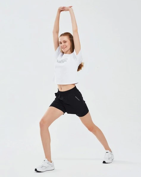 Skechers S241144-001 Performance Coll. W 4 Inch 2 In 1 Kadın Spor Şort - 4