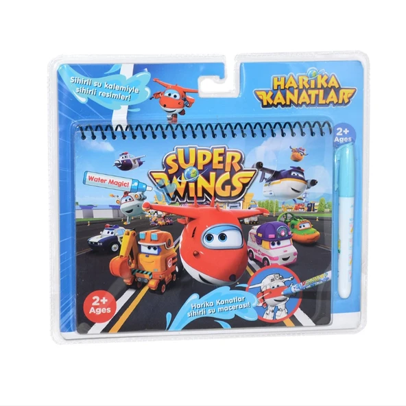 Harika Kanatlar SİHİRLİ SULU BOYAMA KİTABI , tekrar tekrar boyanabilir (water magic book)