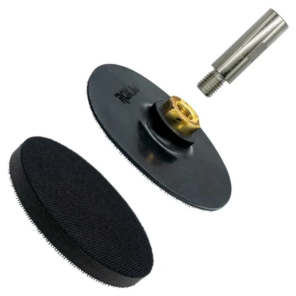 Rox Wood 0181 Esnek Cırt Zımpara Taban Seti 115 mm (3 Parça) - 6
