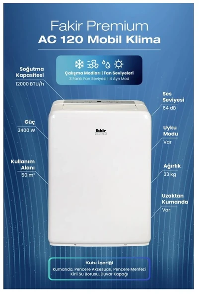 FAKİR PREMİUM AC 120 AİR CONDITIONER KLİMA - 6