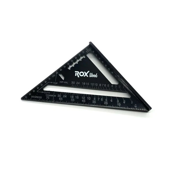 Rox Wood 0023 Alüminyum Üçgen Marangoz Gönye 175 mm - 10