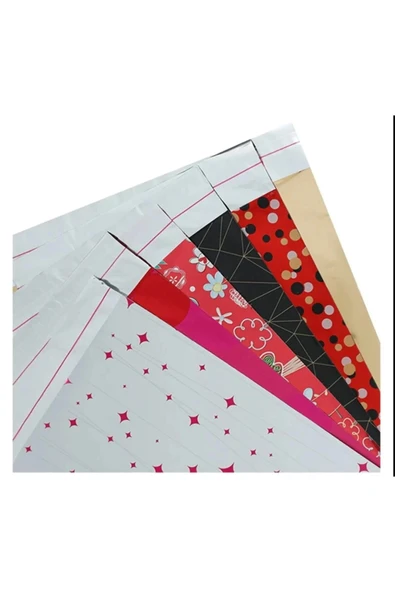 Kendinden Bantlı Metalize Hediye Paketi Poşeti Yapışkanlı 35x50 Cm 10 Adet