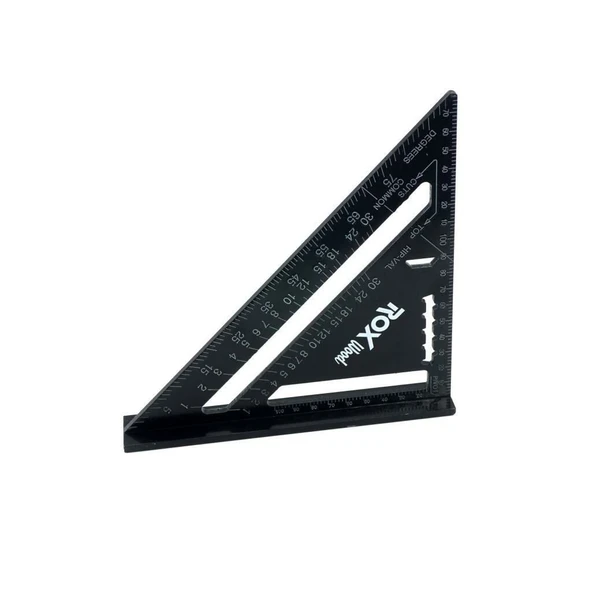 Rox Wood 0023 Alüminyum Üçgen Marangoz Gönye 175 mm - 12