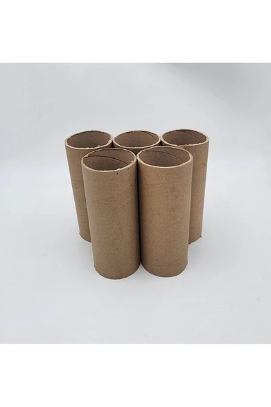 5 Adet Karton Masura Silindir Kutu Postüp Rulo Kargo Tüpü Korumalık Kutu 20 Cm Uzunluk 8Cm Çap - 3