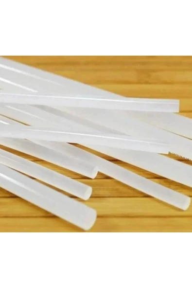 100 ADET İnce Silikon Sıcak Mum Silikon Çubuk Tabanca Mumu Silikon Tabancası Mumu 1.Kalite Tutuculuk - Resim 3