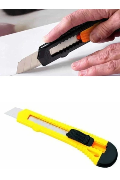 12 Adet Maket Bıçağı Büyük Boy Falçata - Resim 2