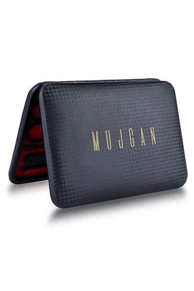 Deri Çantalı 17 Parça Profesyonel Manikür Pedikür Seti Siyah - 3