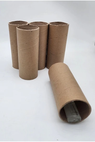 5 Adet Karton Masura Silindir Kutu Postüp Rulo Kargo Tüpü Korumalık Kutu 20 Cm Uzunluk 8Cm Çap