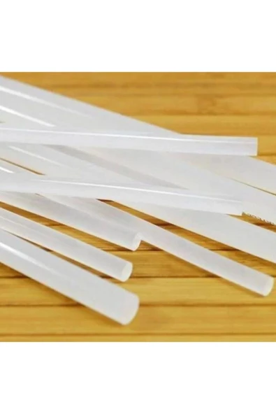 10 Adet Kalın Silikon Sıcak Mum Silikon Çubuk Tabanca Mumu Silikon Tabancası Mumu 1.Kalite Tutuculuk - Resim 2