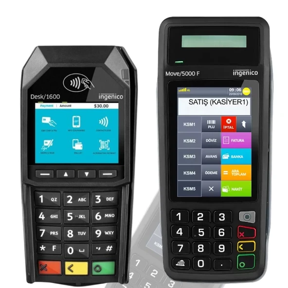 İngenico Move 5000 Eft Yazarkasa +  Pinpad -Desk 1600