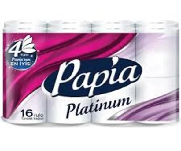 Papia Platinum 16 Rulo 4 Katlı Tuvalet Kağıdı