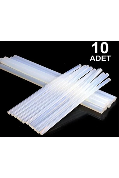 10 Adet Kalın Silikon Sıcak Mum Silikon Çubuk Tabanca Mumu Silikon Tabancası Mumu 1.Kalite Tutuculuk ürün görseli