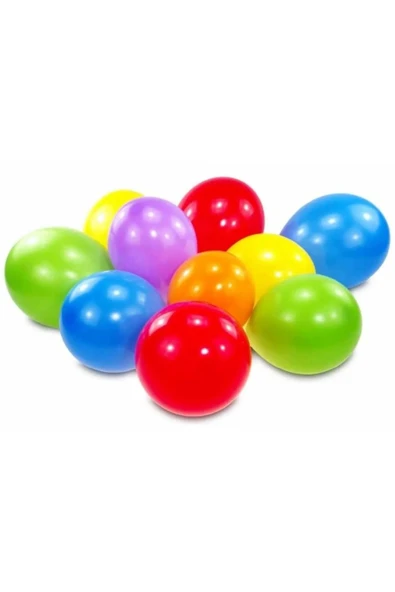 200 Adet Renkli Balon Karışık Renk Parti Doğum Günü Kutlama Özel Günler