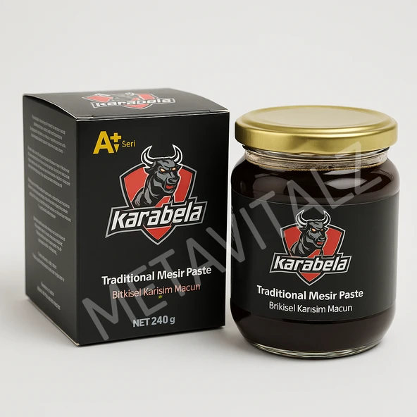 Karabela Bitkisel Karışımlı Macun 240g  Erkeklere Özel Enerji ve Güç Takviyesi