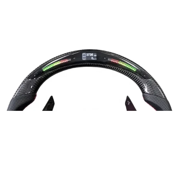 Audi R8 Direksiyon Butonlu Led Carbon Orjinal Hava Yastık ve Logolu - 5