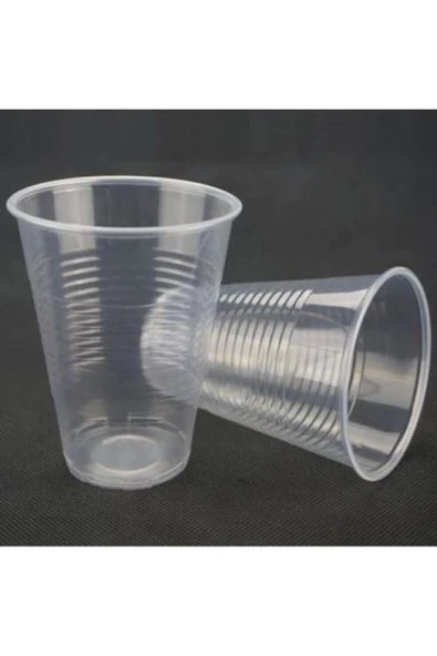 Plastik Şeffaf Bardak Otomat Uyumlu 180cc Kullan At Pet Bardak 100 Adet