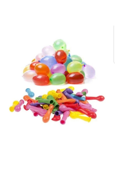 Su Balonu 100 Adet Parti Organizasyon Oyuncak Balon ( Karışık Renkler )
