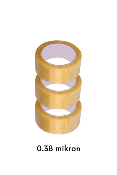 Koli Bandı Yapışkan Kuvvetli Koli Bantı 0.38 Mikron 3 Adet 45 Mm X 100 Metre Bant 3 Adet