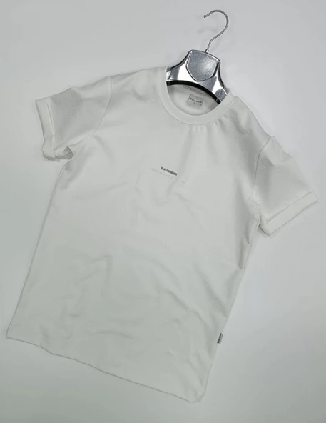 White Room Slim Fit Erkek Kısa Kol Tshirt  7276