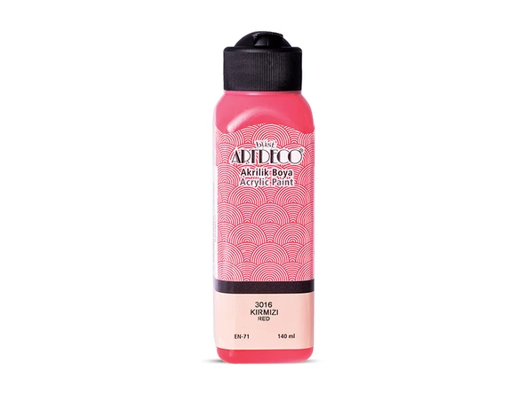 Artdeco Akrilik Boya 140ml Kırmızı 3016 ürün görseli