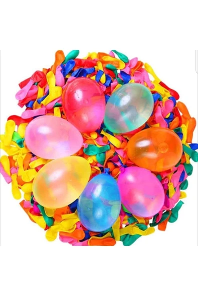 Su Balonu 100 Adet Parti Organizasyon Oyuncak Balon ( Karışık Renkler ) - 2