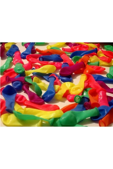Su Balonu 50 Adet Parti Organizasyon Oyuncak Balon ( Karışık Renkler )